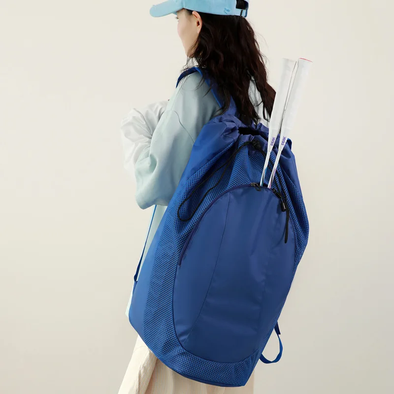 Gym Shoulder Bags Men's Drawstring Badminton Racket Basketball Luggage Handbag Trend 2025 Fitness Large Women's Sports Backpack