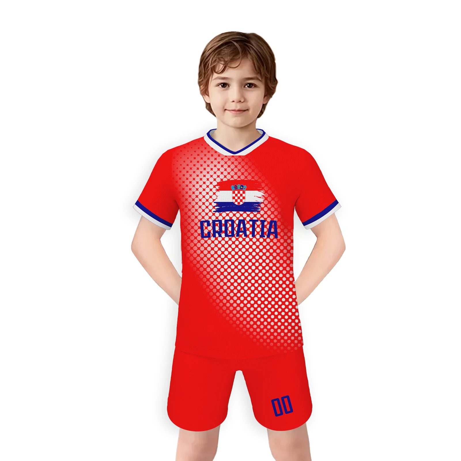 Custom Kids Soccer Jersey for Boys Girls Fans Gift Football Training Kit Youth Team Uniform with Personalized Name and Number