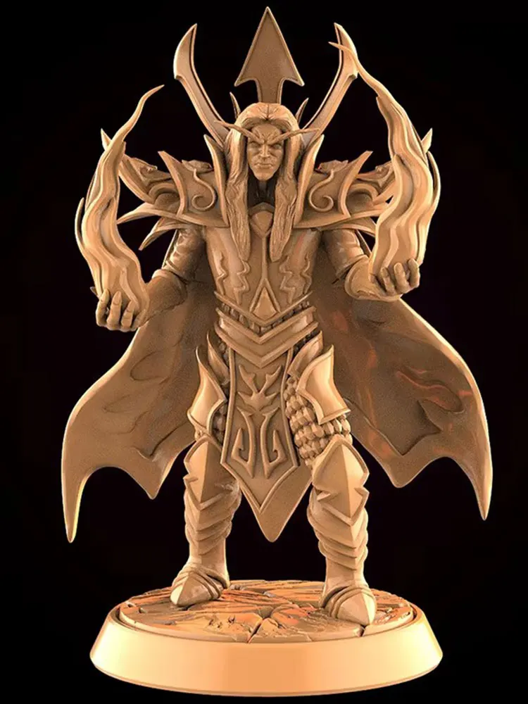 1/24 75mm  Resin Model The Fire Man Witch Figurine Unpainted 1/24 7.5cm Figurine RW-705