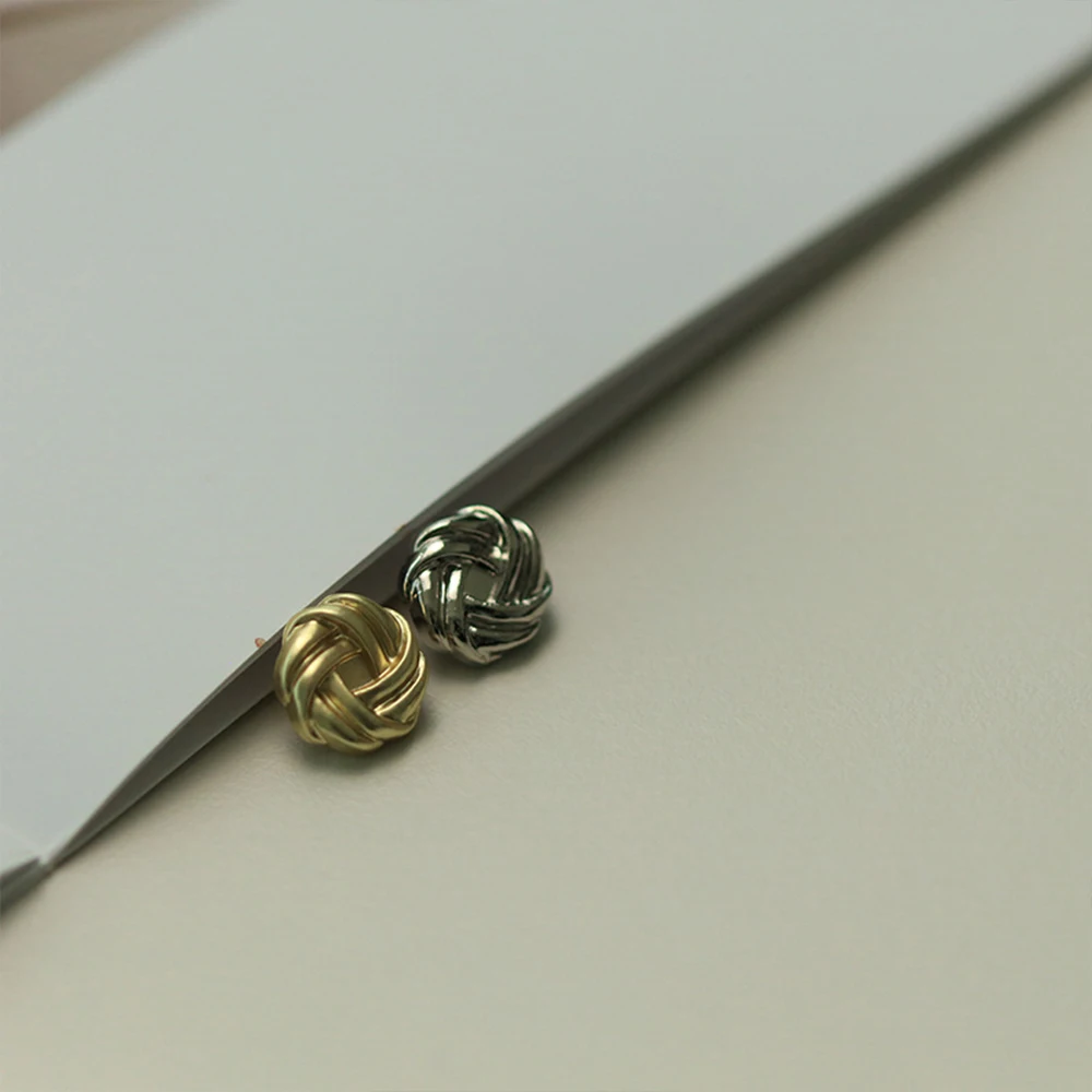 

10pcs Vintage Braided Cable Knot Metal Buttons for Coat/Sweater/Cardigan DIY, Irregular Fashion Buttons (12/17/22mm) Gold Silver