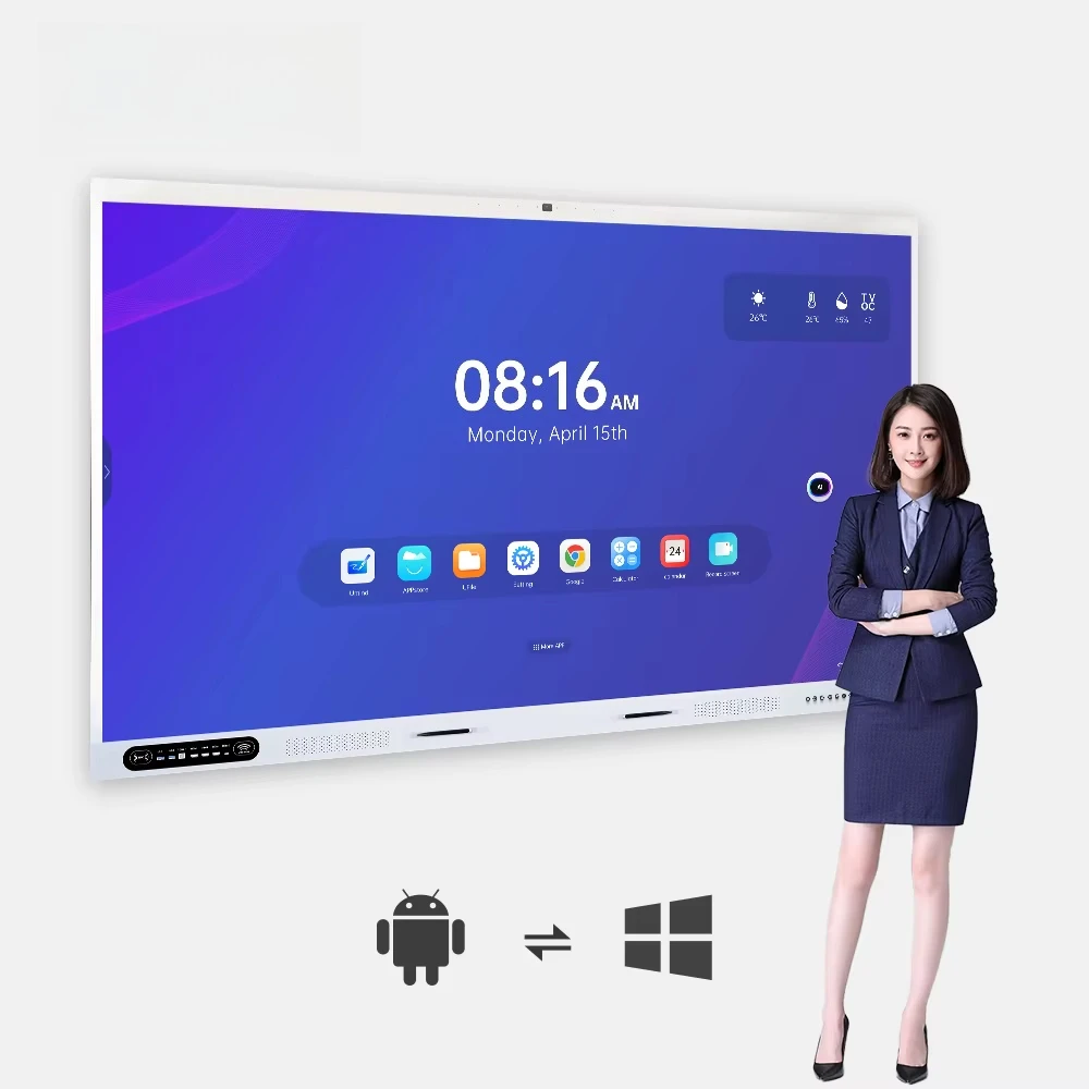 Riotouch Rk3588 Finger Touch Technology Interactive Flat Panel For Education Smart Board Interactive Whiteboard