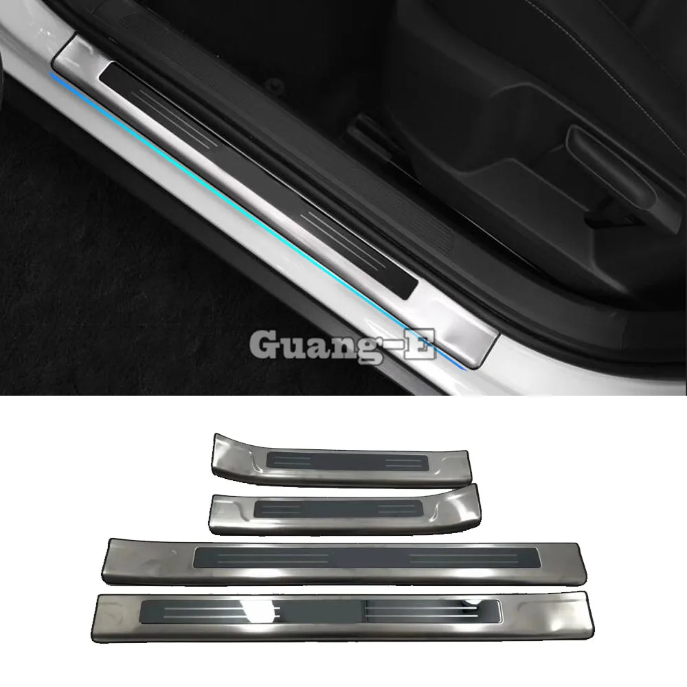 For Volkswagen VW T-ROC TROC 2017 2018 2019 2020 2021 Car Stainless Steel Pedal Sill Strip Scuff Plate Frame External Threshold