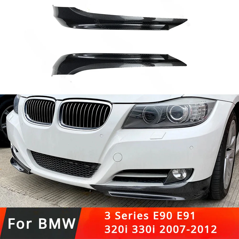 

Front Bumper Lip Splitter Body Kits 320i 330i 2007-2012 Exterior Tuning Gloss Black For BMW 3 Series E90 E91 Facelift LCI Car