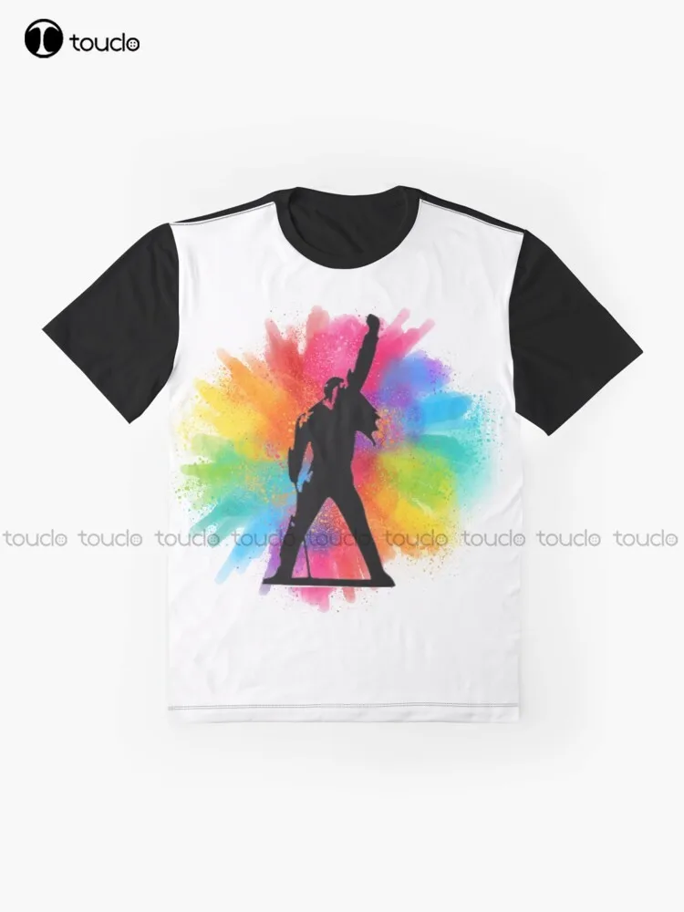 Freddie Mercury Pride Queen Graphic T-Shirt Custom Aldult Teen Unisex Digital Printing Tee Shirts Christmas Gift Xs-5Xl Tshirt