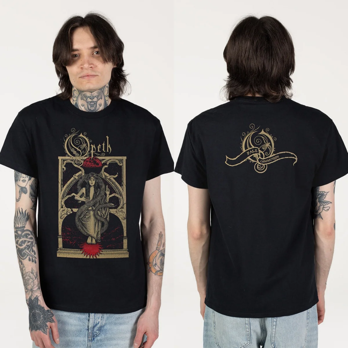 Retro Opeth Graphic Cotton T-shirt Unisex Summer Short Sleeve Fashion Brand Tee Luxury Casual Vintage Tees