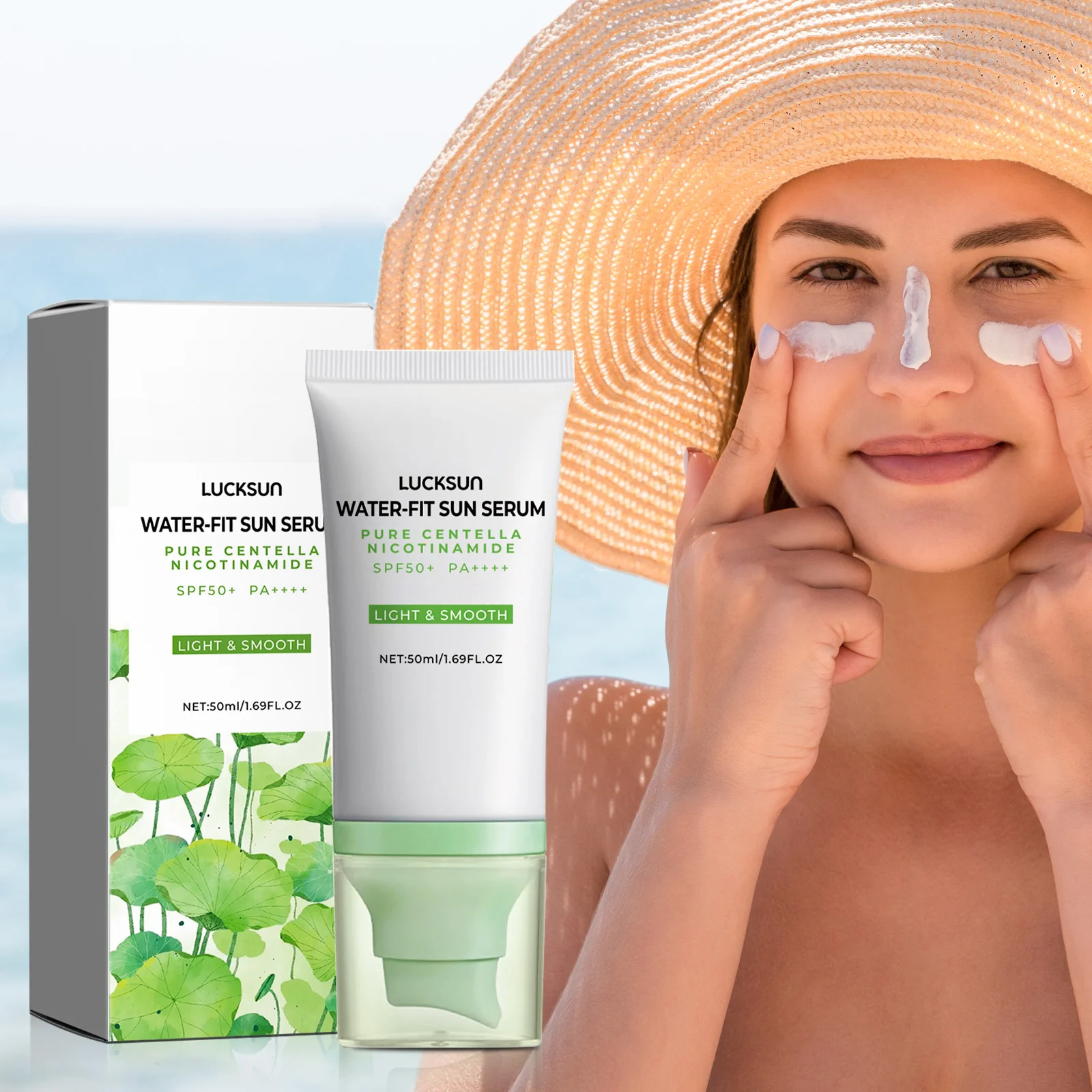 

LUCKSUN Sunscreen Whitening Sun Cream SPF 50+ Face Body Oil-control Bleaching Face Moisturizer Sunblock Skin Protective Cream