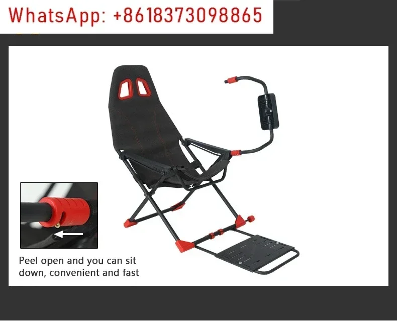 Home Game Simulator Folding Racing Simulator Halterung Sitz Lenkrad Halterung Racing Game Experience Gerät