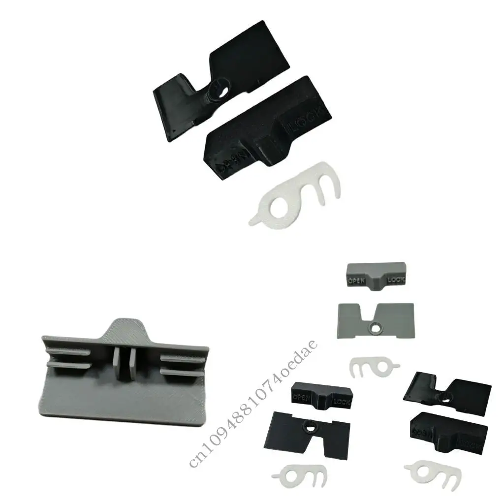 Plastic Refrigerator Door Lock Set with Back Plate 3 Color for Mobile Travel 