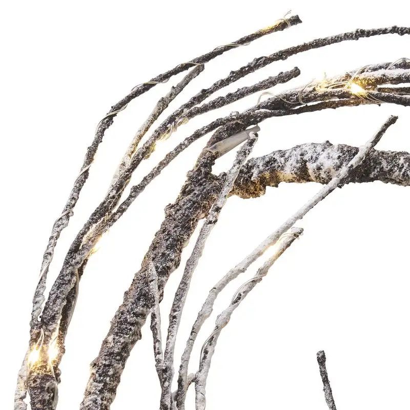 إكليل ورقي بطول 18 قدمًا مع أضواء LED للحفلات والاحتفالات وديكور المنزل وديكورات الزفاف والمزيد