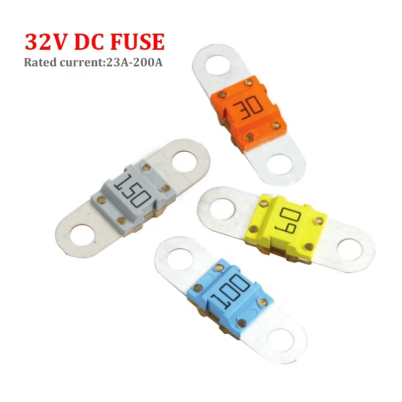 58V DC 30A 40A 50A 60A 70A 80A 100A 125A 150A 200A BF1 142.5631xxx M5 M6 Screw Hole Bolt Type Automobile Fuse