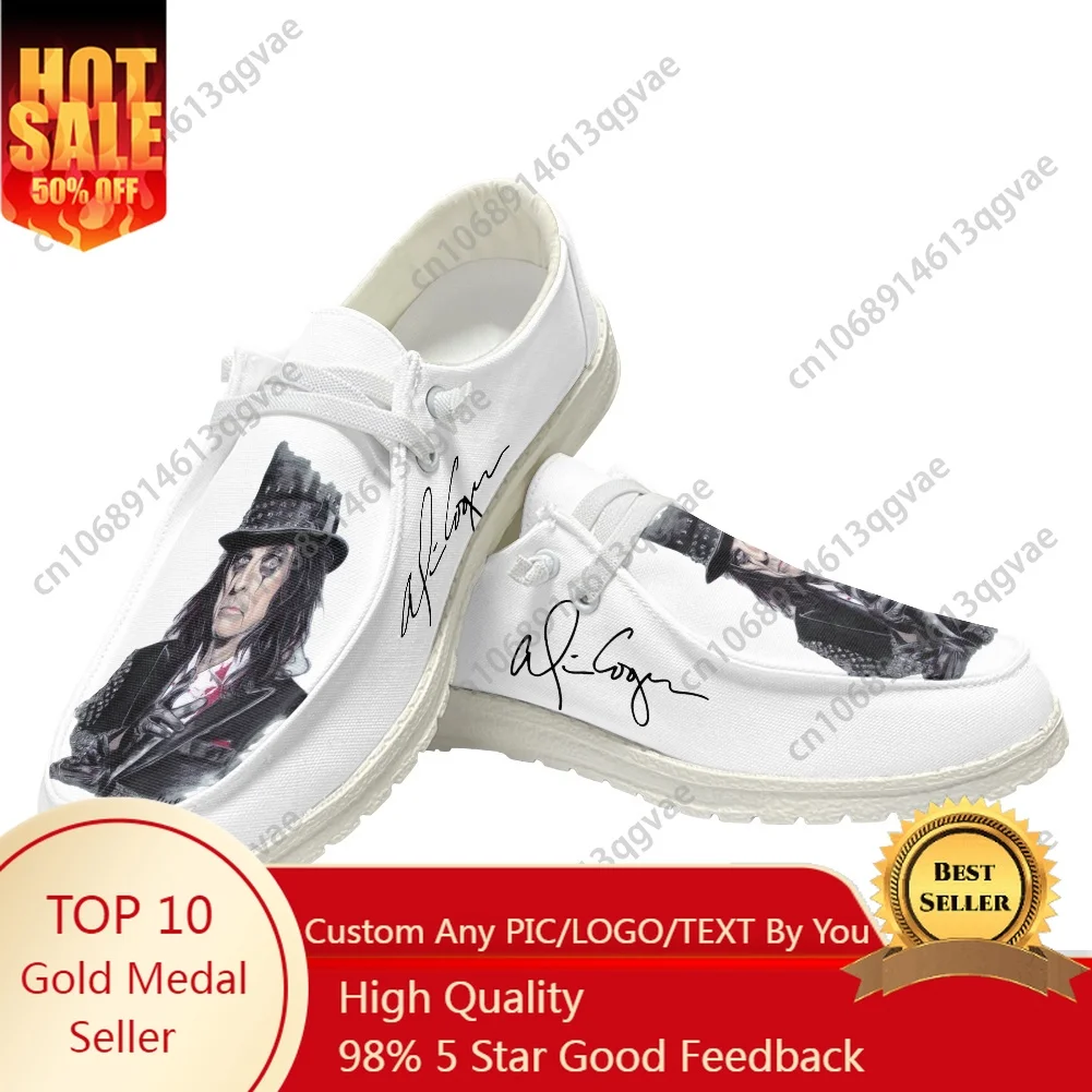 

Hot Alice Cooper Horror Rock Casual Shoes Flat Shoe Men Woman Breathable Outdoor Lightweight Footwear Custom Shoe