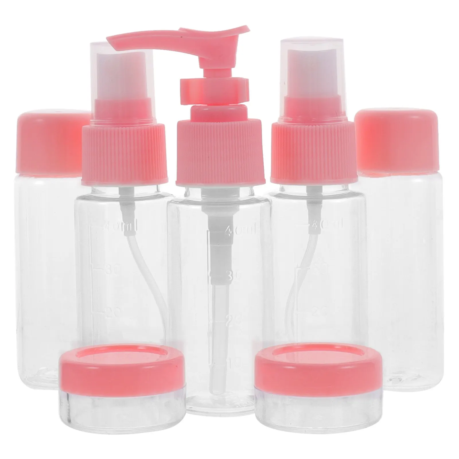 

1Set Portable Lotion Dispenser Kit Strong Non-Deformable PP Bottles with Convenient Bag for Business Travel Dating Outdoor