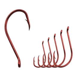 50-1000PCS Fishing Octopus Hooks,High-carbon steel offset Fishing Hook Bass Trout Fishhooks Freshwater Fishing Tackle