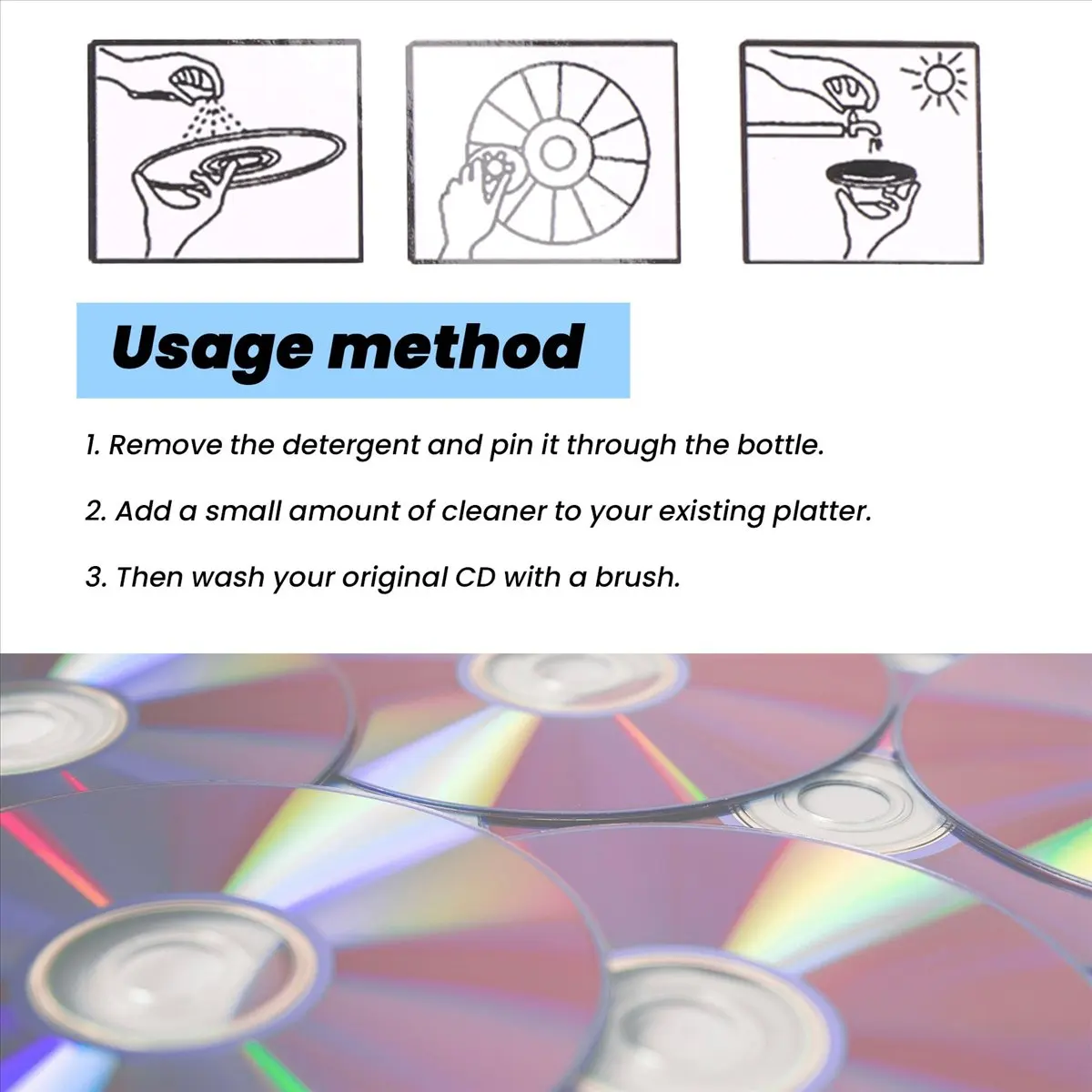 A78I 4 in 1 CD DVD Rom Player Maintenance Lens Cleaning Kit