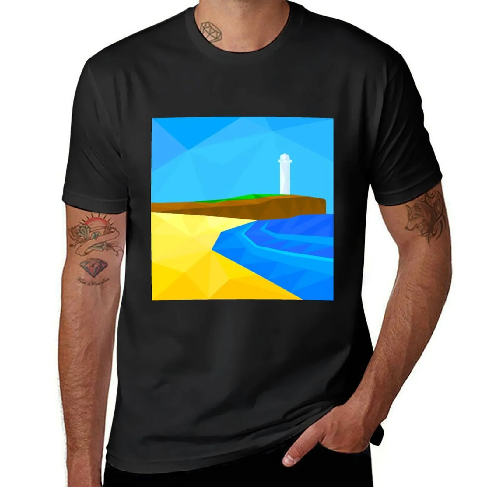 The Lighthouse Wollongong 0006 T-Shirt quick drying sweat plus size tops customizeds T-shirts for men cotton