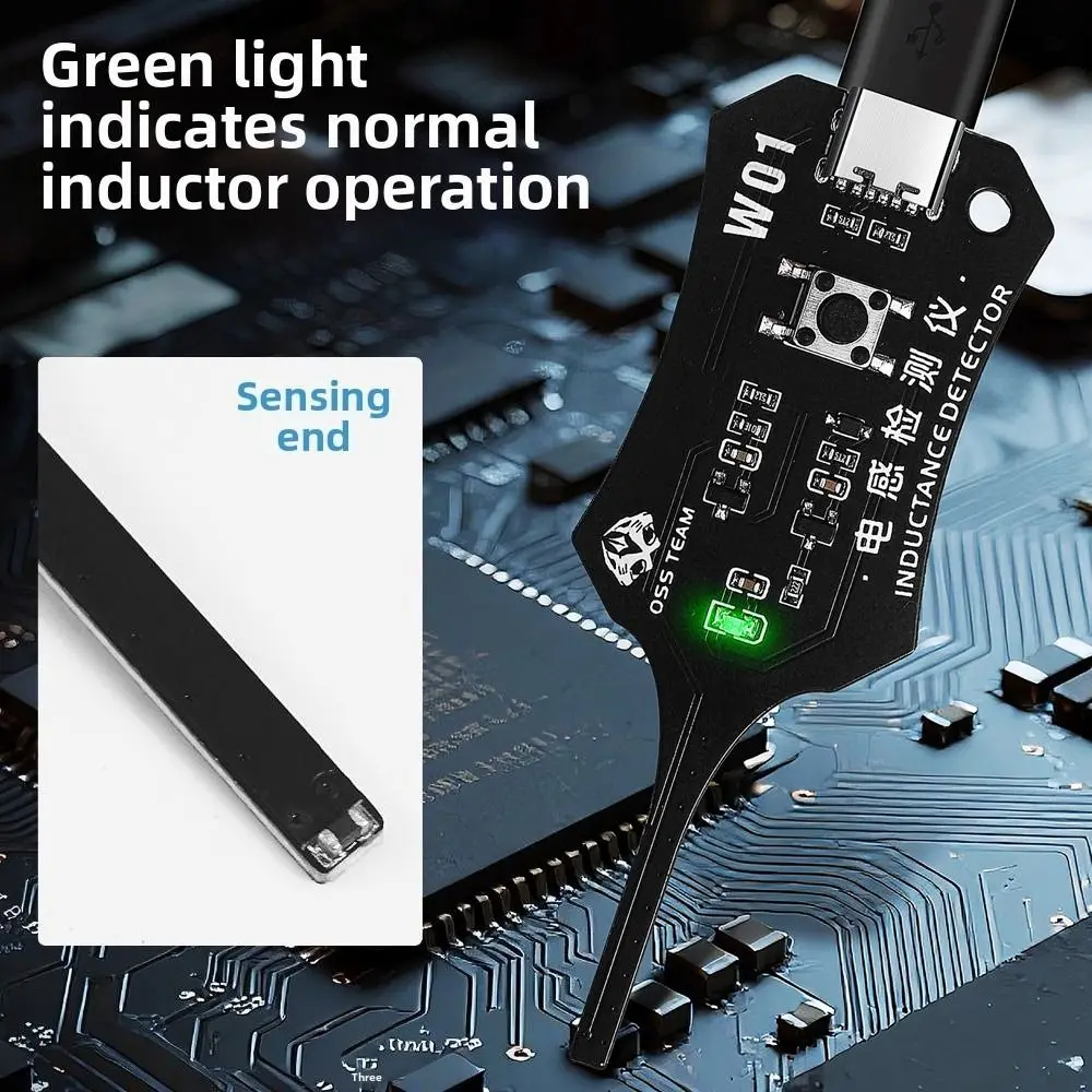 High Accuracy Motherboard Coil Tester Quick Investigation Professional Inductor Detector Tool Portable Strong Stability