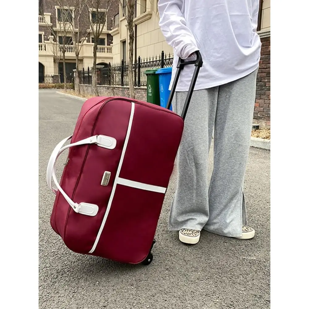 Fashionable Oxford Cloth Luggage Bag with Wheels Handheld Foldable Short Trip Travel Bag for Men And Women Youth Travel Bag