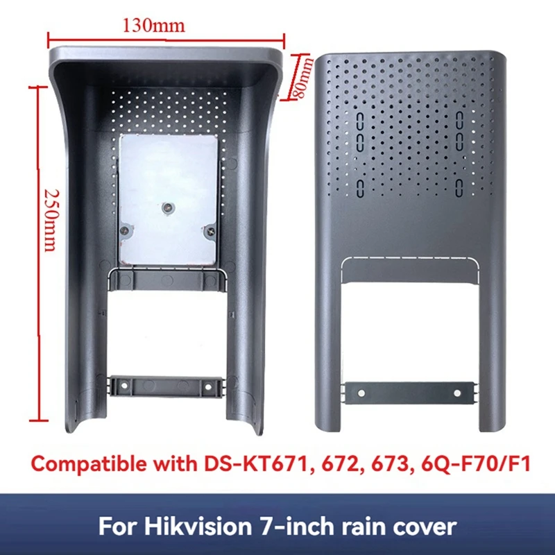 

Universal Rainproof Cover Outdoor Waterproof Sun Protection Cover for 7inch Face Recognition Access Control Device-VVBC