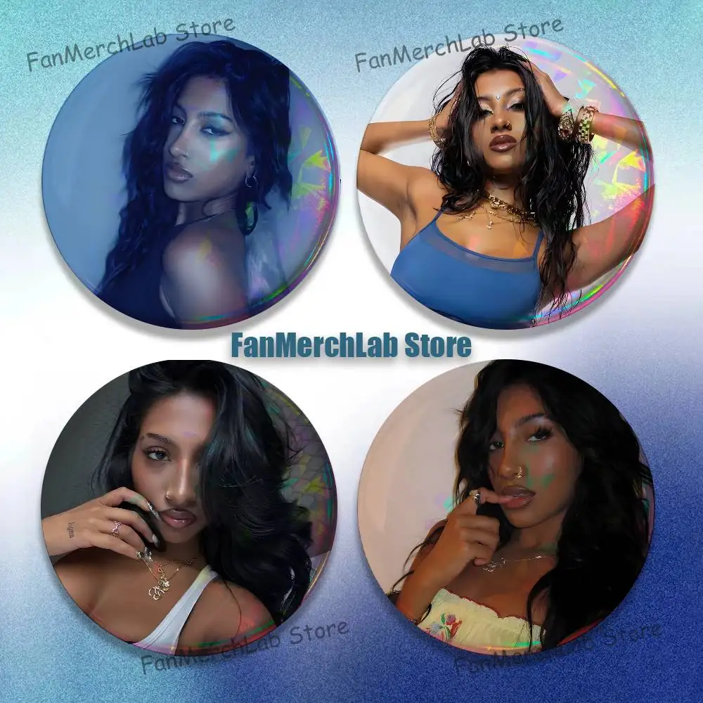 

Singer L-Lara Raj Cartoon Anime Music Button Pin Brooch Jewelry Decoration Gift 22mm 32mm 44mm 58mm 75mm