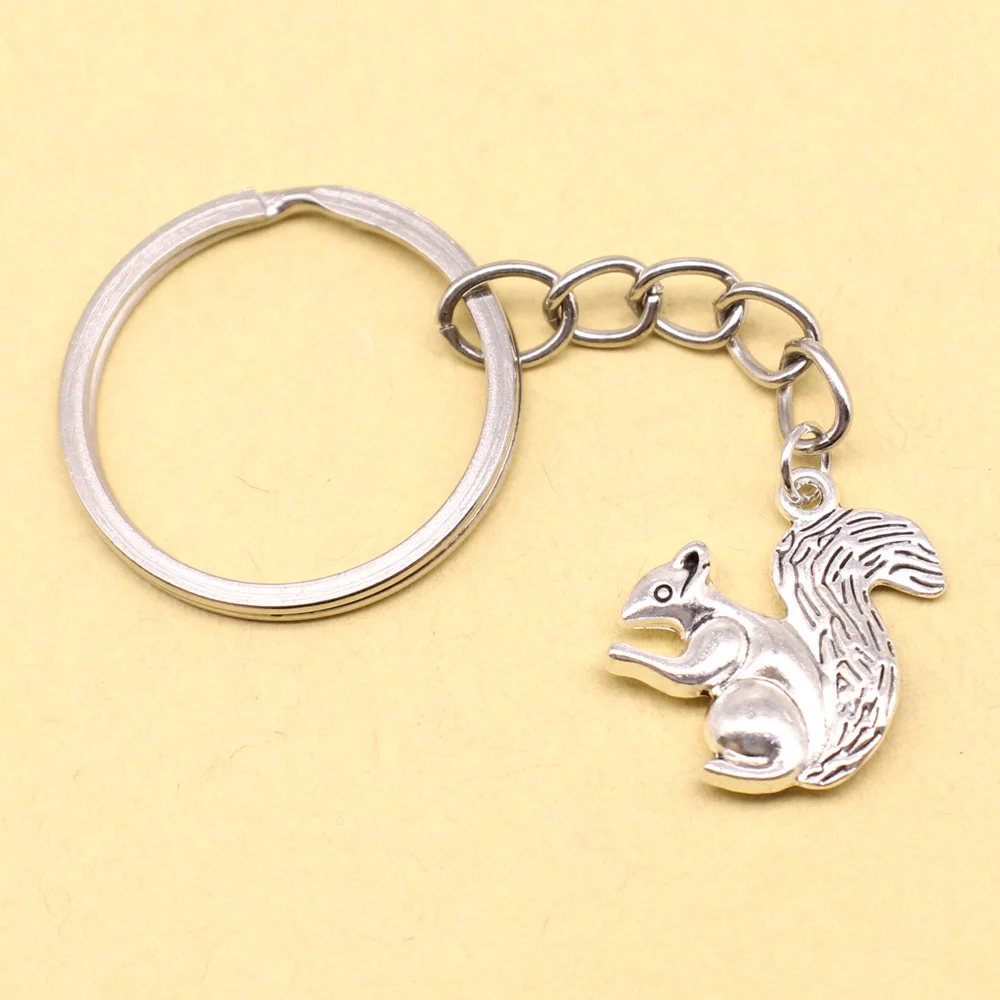 1 Piece 21x22mm Squirrel Phone Keychain Small Gifts