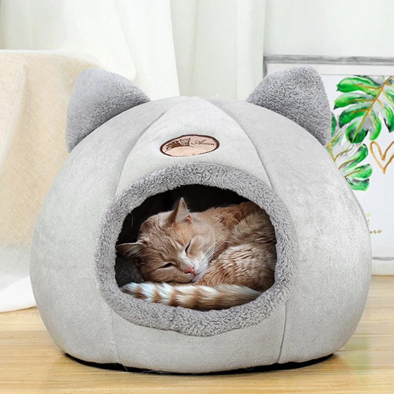 New Cat Nest Cat Bed Thickened And Warm Winter Cat Bed Dog Nest Pet Cat And Dog Closed Cold Tent Pet Supplies