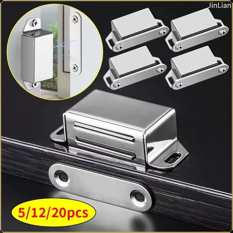 5/12/20pcs magnetic door Catch Latch, magnetic adsorption, used for cabinets, wardrobes, furniture door lock buckles hardware