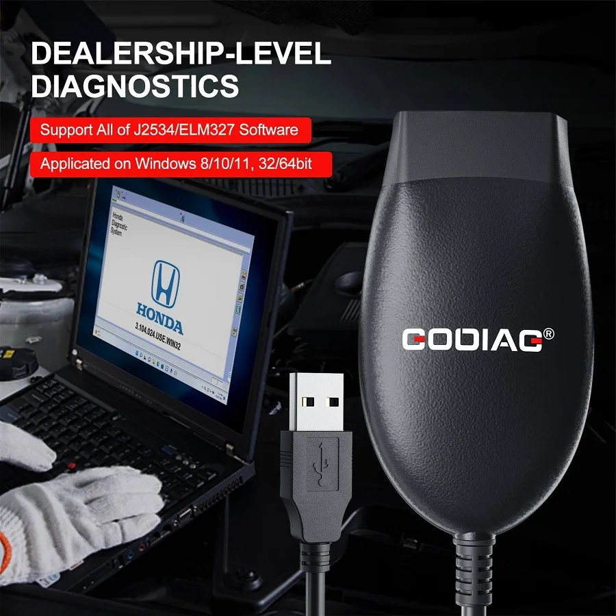 GODIAG GD101 J2534 Passthru Diagnostische Kabel voor FordMazda/Honda/Toyota/Renault/Forscan/ScanMaster/SDD/PCM-Flash/ELM327/J1979