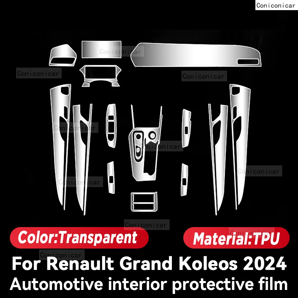 For Renault Grand Koleos 2024 Car Interior Protection Anti-Scratch Film instrument Center Control Navigation Screen Accessories