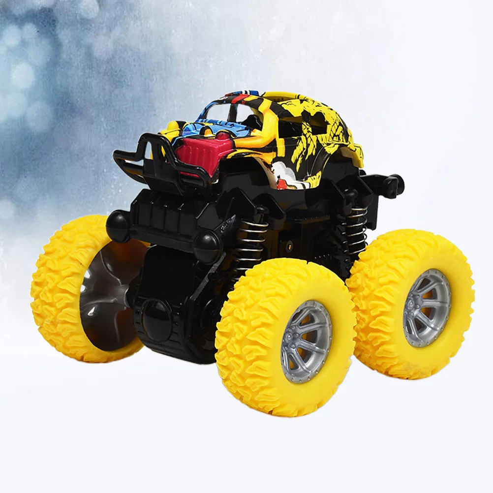 Children’s Toys Education Car Four Wheel Drive 12*85*5cm Vehicle Inertia Friction Models Yellow Baby