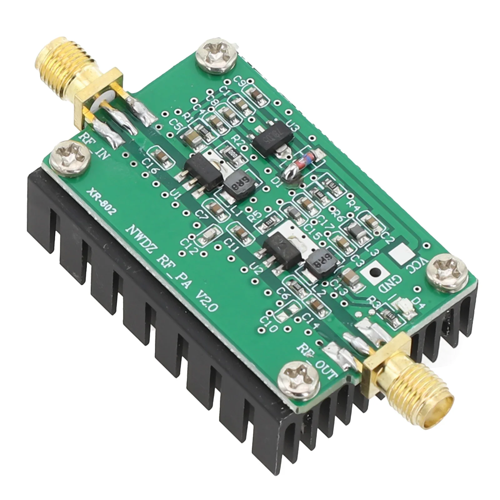 Imagem -03 - Amplificador de Potência rf de 2mhz700mhz 3w hf Vhf Uhf Transmissor fm Banda Larga Amplificador de Potência rf para Rádio Amador Rádios de Ondas Curtas Peça