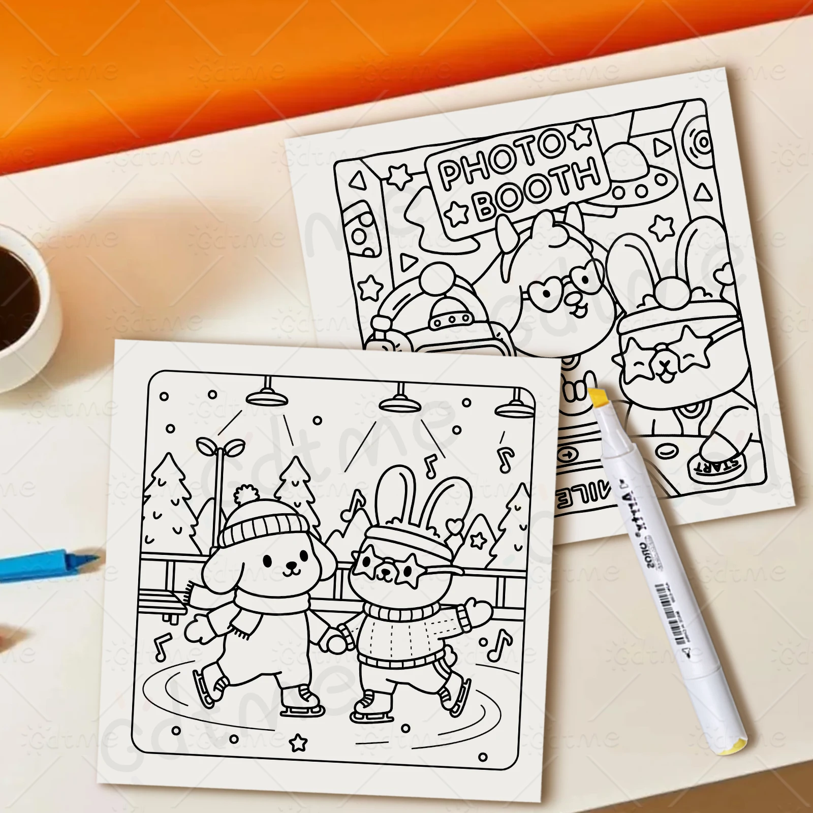 90er-Jahre-Cuties: Spaßiges & Einfaches Malbuch für Erwachsene mit Cartoon-Motiven und Leicht zu Zeichnenden Mustern für Stressabbau und Kunsttherapie – Detail 9