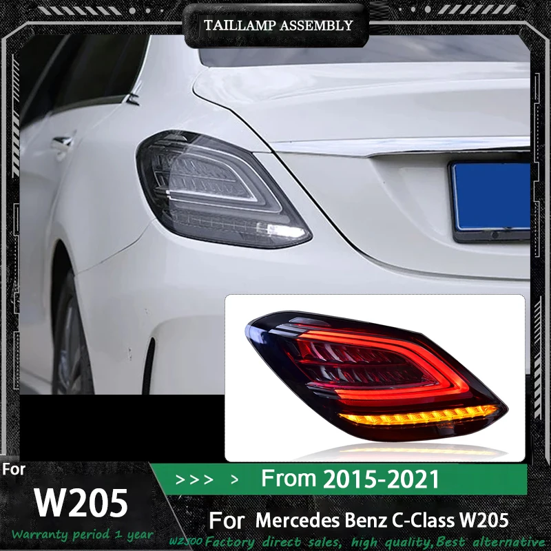 

Car LED Taillight For Mercedes Benz C-Class W205 C180 C200 C260 2015-2020 Turn Signal Reverse Light Brake Light Signal Light