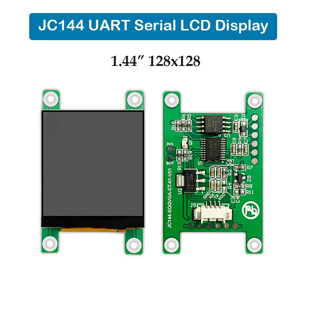 1.44 inch 65K LCD display with integrated UART serial port for HMI 128*128