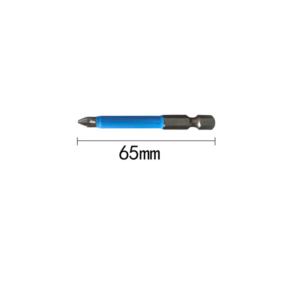 25mm-150mm Screwdriver Bit Attachment 1pc Blue Drilling Electric High hardness Magnetic Multi functional Steel