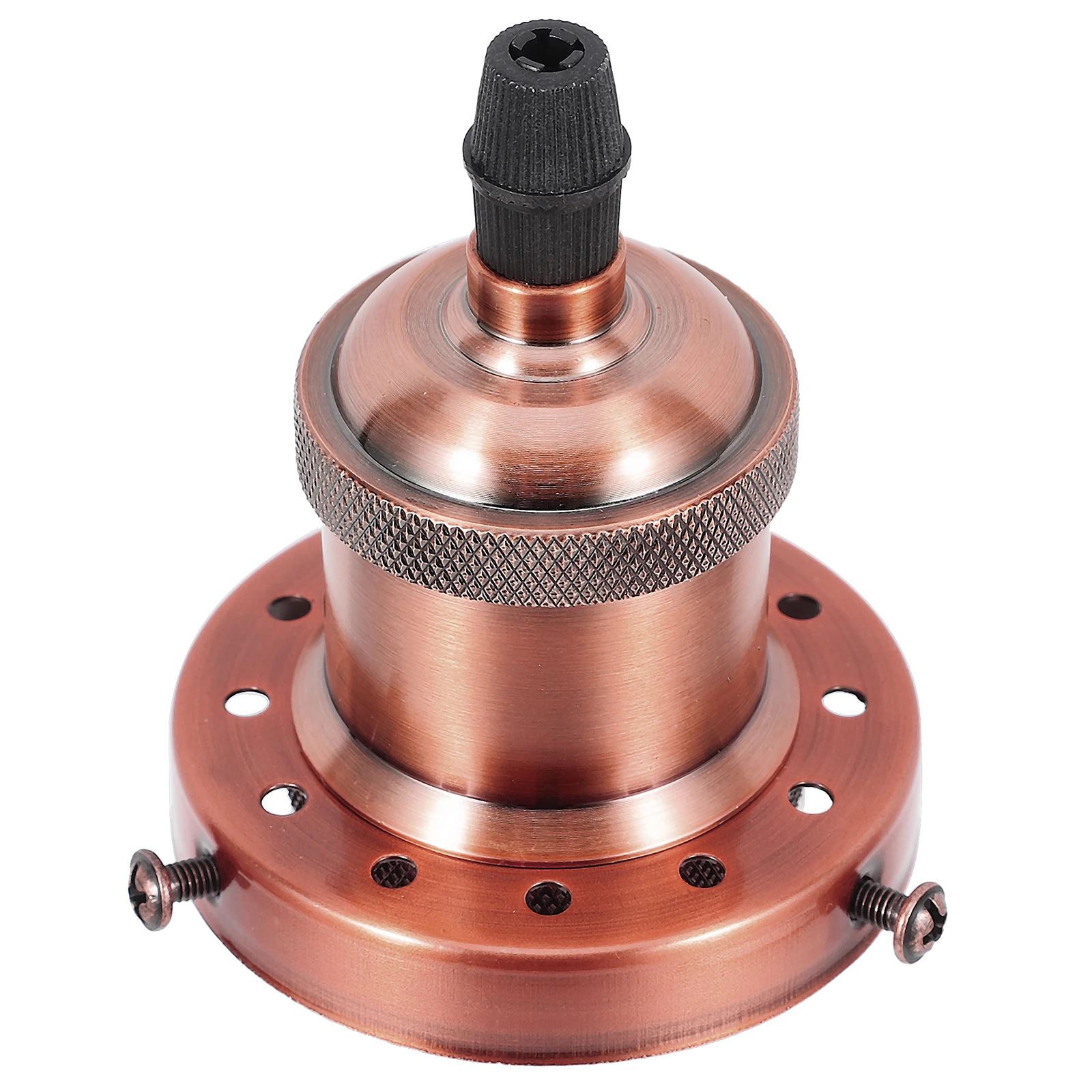 

Retro Aluminum Lamp Head E27 Socket Black Color Pendant Wall Table Light Fixture Accessories Hanging Cord Bulb Base Industrial