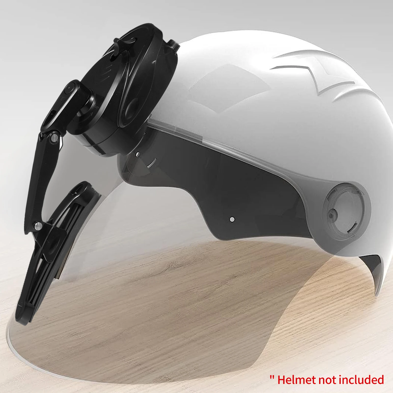 Rechargeable Motorcycle Helmet Wiper Universal Waterproof USB Helmet Windshield Wiper for Most Visor Helmet Mini Electric Wiper