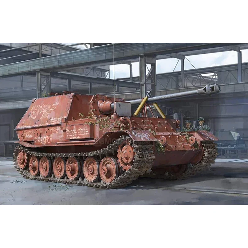 สนุกกับงานอดิเรกที่ประกอบชุดโมเดลรถถัง35A044เฟอร์ดินานด์ Jagdpanzer SD NO.150100 kfz.184 1/35