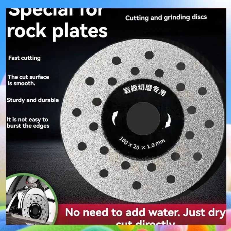 5 шт., диаметр 100 мм, режущий диск для камня, ультратонкое пильное полотно, диск с несколькими отверстиями, мраморная плитка, стеклорезная пластина-AA25