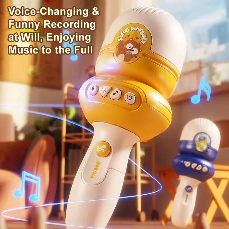 

1 шт., детский микрофон, устройство для изменения голоса для детей, устройство для изменения голоса с функцией записи для детей, лет
