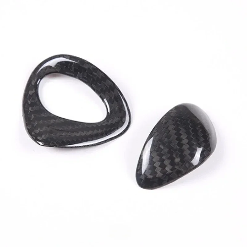 

For Lexus ES/UX/LX/GX Real Dry Carbon Fiber Center Gear Shift Knob Side Cover Trim Sticker Interior Modification Accessories