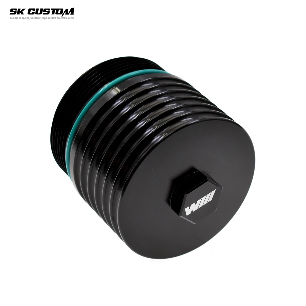 

For BMW N62 N73 oil filter shell forged aluminum alloy cover Engine Car Modification