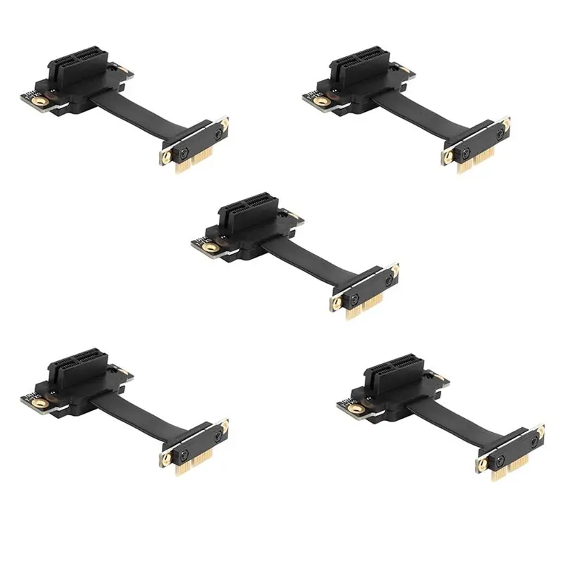 exquisite-5x-pcie-x1ライザーケーブル-デュアル90度直角pcie-30-x1-to-x1延長ケーブル-8gbps-pci-express-1xライザーカード-5c
