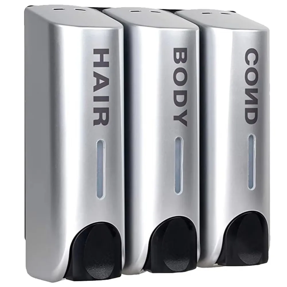 

Manual Press Wall Mounted Soap Dispenser Refillable Large Capacity Lotion Soap Container Space Saving Easy To Install