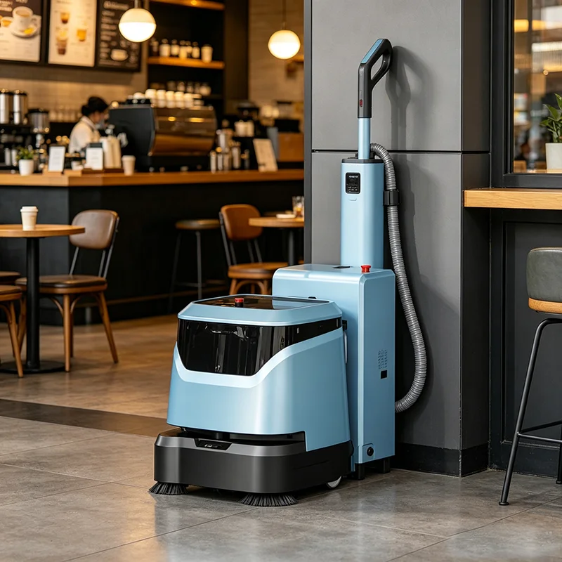 Compact Ride-On Industrial Sweeper Flexible Operation for Narrow Aisles