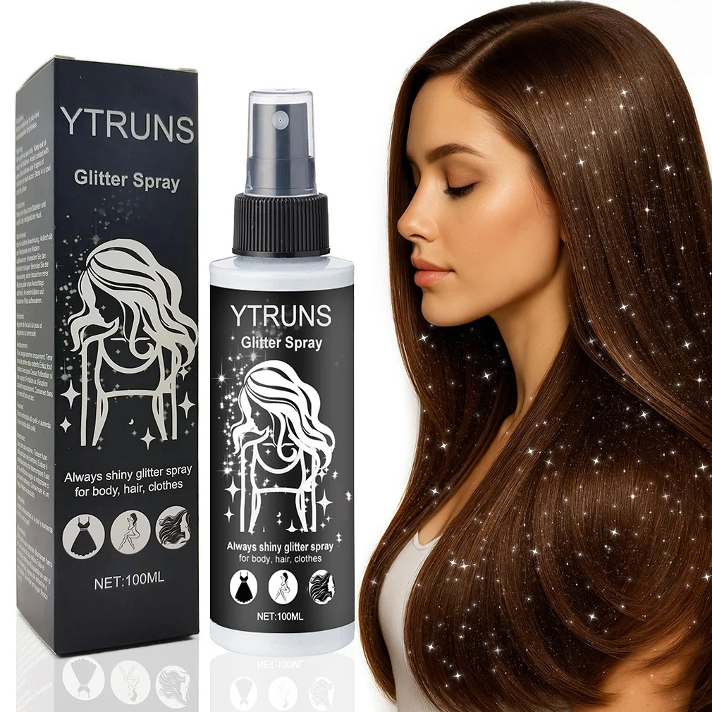 

100ml high gloss glitter spray can be used for body hair clothes