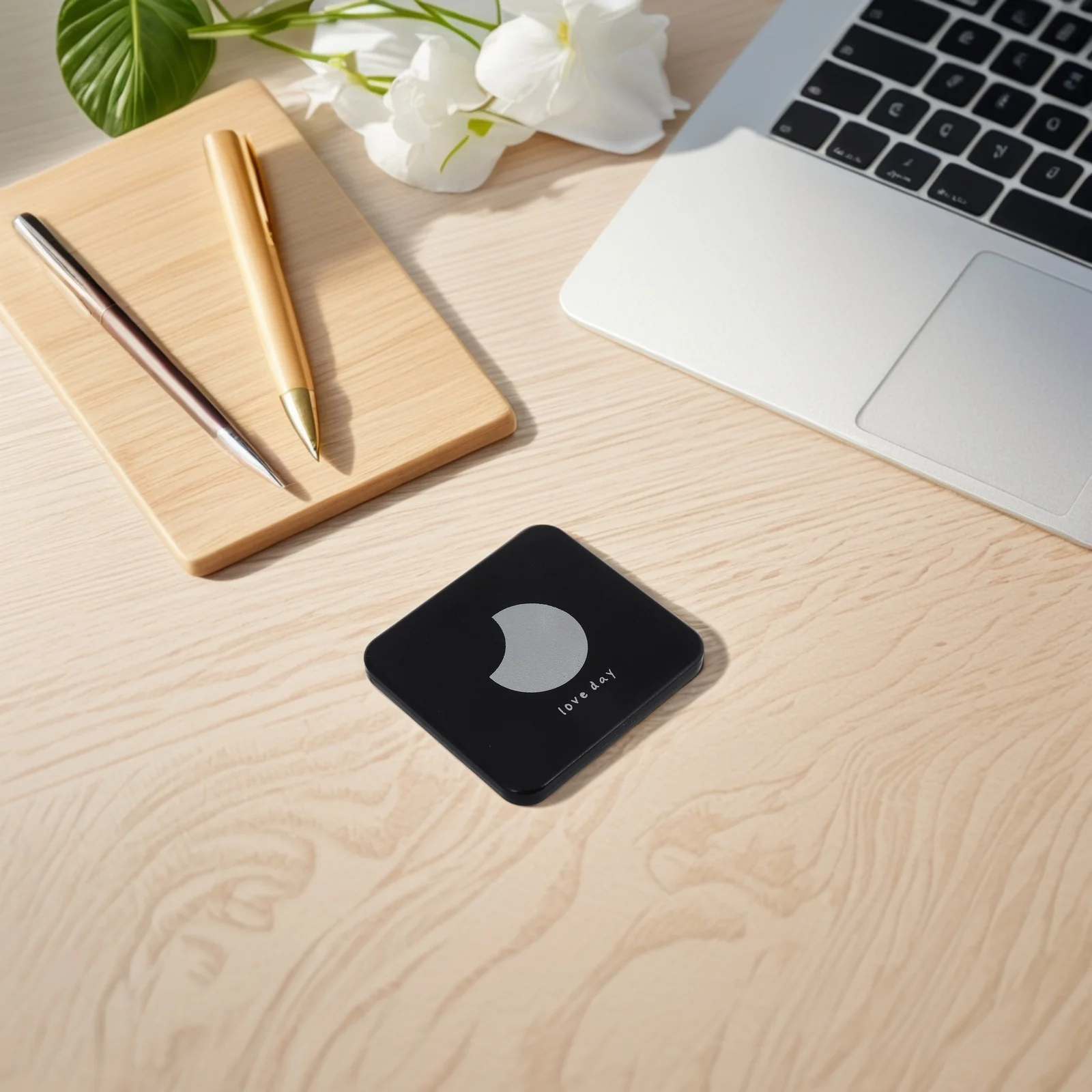 مرآة مكياج مدمجة قابلة للطي مكونة من قطعتين، مرآة جيب محمولة للتكبير المزدوج للمحفظة والسفر اللطيفة #4