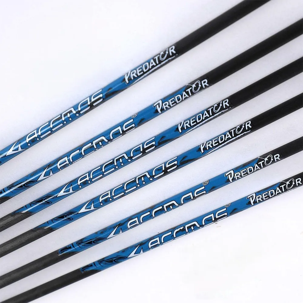 

Archery V6 33 inch Carbon Arrows Shafts 6.2 mm Pure Carbon Shaft Tube Spine 300/350/400/500/600/700/800 DIY Hunting Shooting