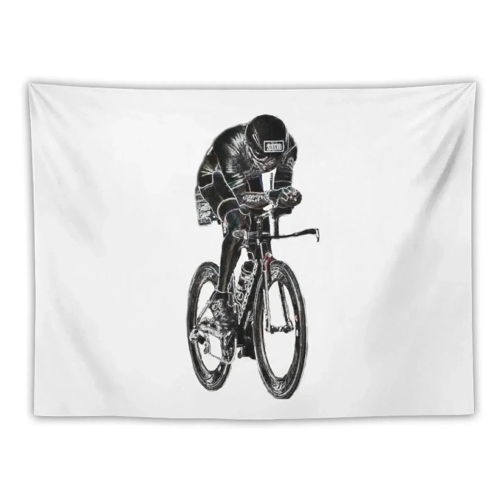 Triathlete, Bike, Road Bike, Racing Bike, Tri Bike Tapestry Home And Comfort Decor On The Wall Home Decor Accessories Tapestry