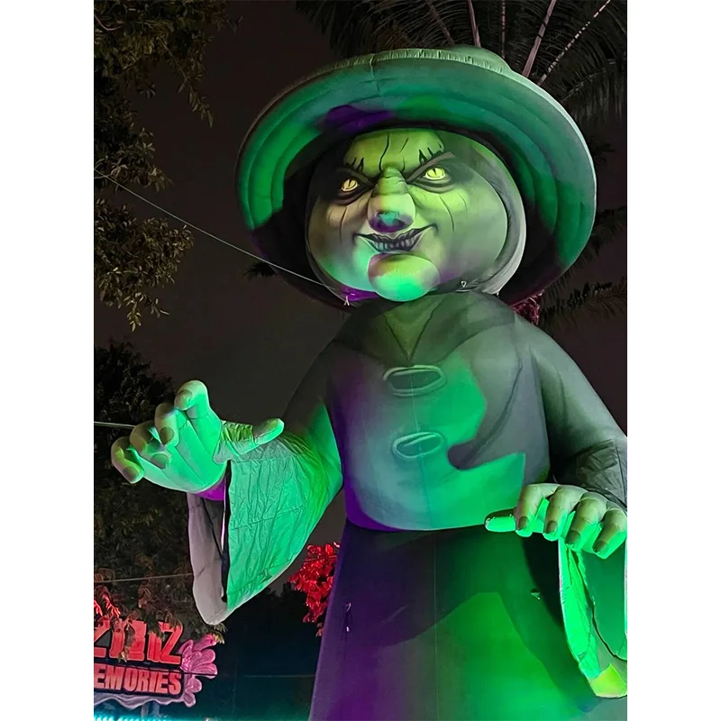 

Надувной волшебник с воздуходувкой, декоративная опора для квадратных событий торгового центра фестиваля Хэллоуина.