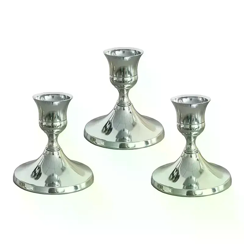 Vintage Elegant Tabletop Candle Holders Iron Candlelight Dinner Props Bar Party Candelabra Home Hotel Decorations 2Pcs